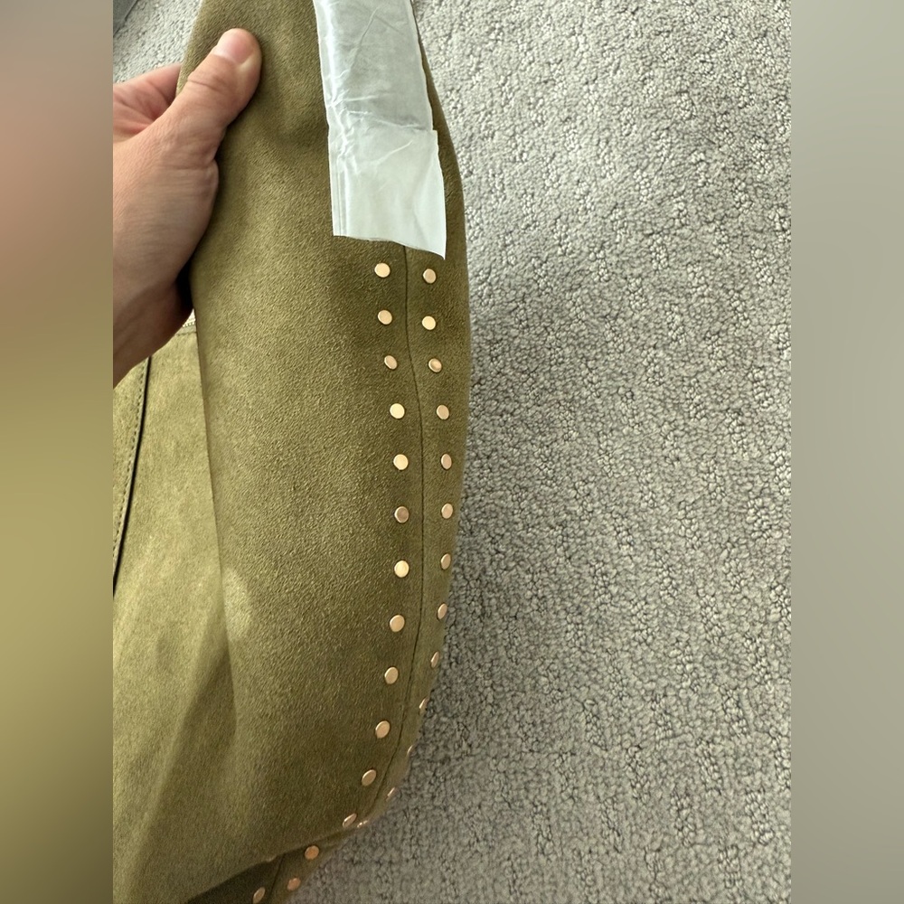 Madewell Suede Essentials Slouch Hobo Bag in Aged Olive - Picture 6 of 12